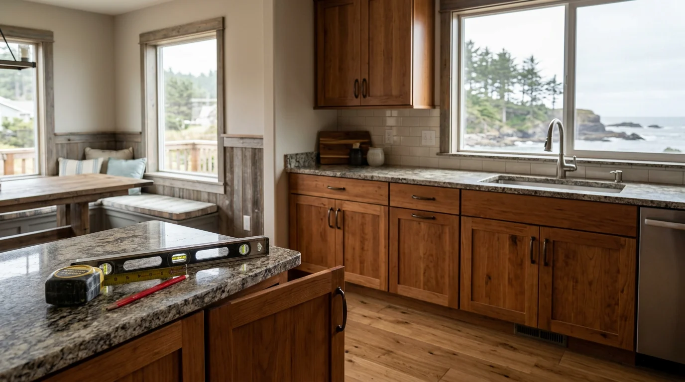 Modern kitchen remodeling project in Coos Bay
